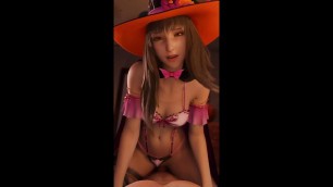 Halloween Kyrie Riding Hentai Porn Video