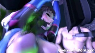 Overwatch D.Va Rough Sex