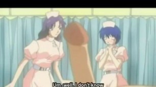 Japanese Nurse Cartoon busty fuck cum and blow job