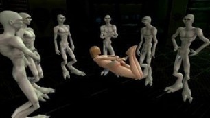 Alien hentai bondage porn cartoon