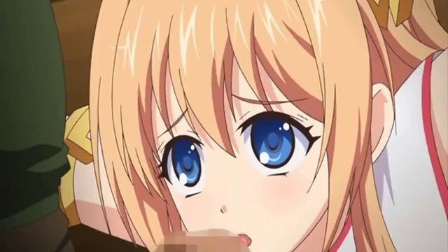Roped busty anime coed sucking bigcock hentai blowjobs