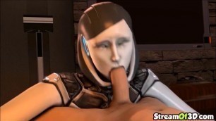 Sexy ass busty Mass Effect sluts get fucked hard