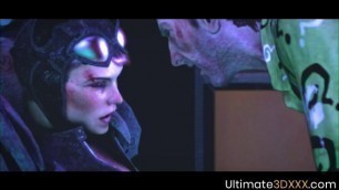 Sexy booty Catwoman trapped and fucked hard