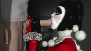 Classic Harley Quinn jerking off a cock 2