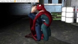 Batman Fucks spider-man in the ass - best 3d cartoon gay game