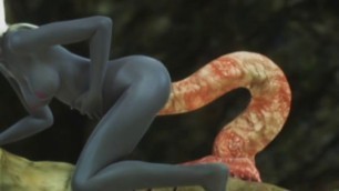 3D Elf Girl Impregnated by Monsters!