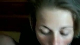 Face fucking girlfriend and then cum in her mouth