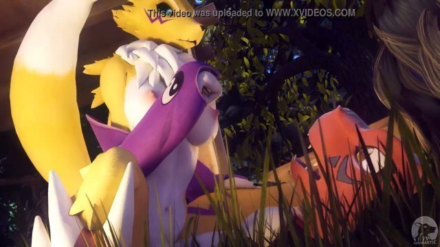 Renamon and Gullimon has fun and then an scp joins ig Animated by Furromantic