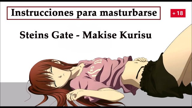 JOI hentai en español con Kurisu de Steins Gate&comma; un experimento especial&period;