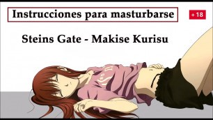 JOI hentai en español con Kurisu de Steins Gate&comma; un experimento especial&period;