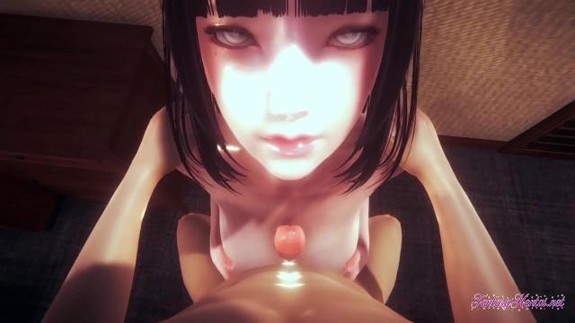 Naruto Hentai 3D - Hinata Titjob&comma; Blowjob & Fucked by a big Dick