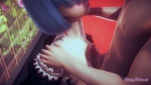 Re Zero Hentai - Rem Boobjob with POV (Uncensored) - Japanese Asian Manga anime game porn