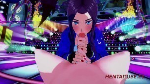 KDA League of Legend Hentai 3D Akali blowjob, boobjob and fucked with multiple cums in her mouth and pussy 1/2