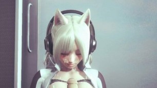 Hentai Uncensored - Sexy Cat Girl Boobjobs Big Cock