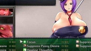 Karryn's Prison Porn Play Hentai game Ep.16 – man obsessed with strip club gets a hot handjob