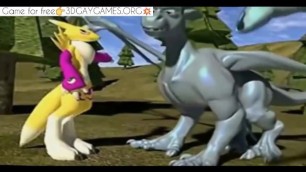 grey dragon wants to fuck yellow toy in 3d gay games