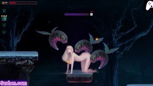 Dark Star&colon; Tall blonde girl gets fucked by aliens with long hard cock full of alien cum to cum on girl's big ass &vert; Hentai Games &vert; P1