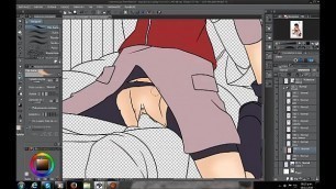 Hentai Speed Painting &num;01 - Naruto x Hinata