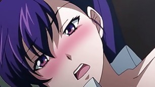 Purple Haired Busty Girl Loves Big Cock [UNCENSORED HENTAI]