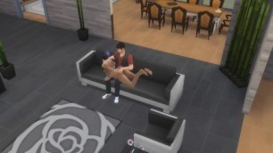STEP SISTER WAS CAUGHT MASTURBATING BY BROTHER AND WAS PUNISH - THE SIMS 4