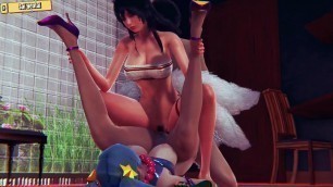 Hentai 3D - Ahri and Sona - League of Legends