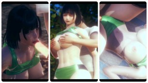 Hentai 3D - The big boobs girl in sportswear