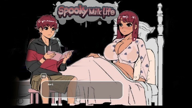 Spooky Milk Life - walkthrough gameplay part 5 - Hentai game - Bed time with Rori