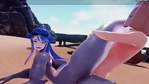 [1080p60fps]Monster Girl Island Horny anime mermaid with big boobs blowjob and pussy creampie My sexiest gameplay moments Part 4