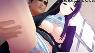 Big tit hentai beauty uses them well