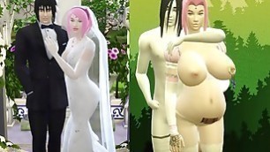 Sakura&#'s Wedding Part 4 Naruto Hentai Obedient and Domesticated Wife Pregnant with her Rapists Marries in front of her Horned Husband and Sad Netorare