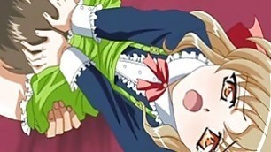 Hentai maid gets sucking her wetpussy