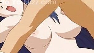 horny anime couple making love