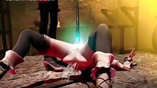 3d anime sex cutie gets cunt tortured to orgasm