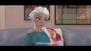 Elsa dildo ride frozen