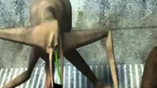 Hot 3d Cartoon Blonde Babe Gets Fucked By An Alien