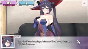 Waifu Hub S5 - Mona from Genshin Impact [ Parody Hentai game PornPlay ] Ep.1 the sexy astrologist is getting naked on the castin