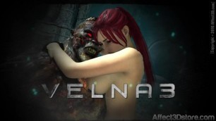Amusteven's Velna 3 Trailer - Release 9/24/16 - Monster Fucks Hot Red Head